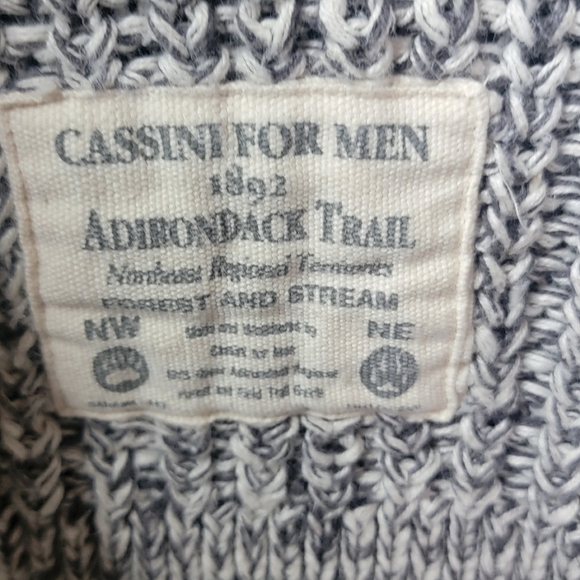Cassini for Men "the big sweater." Gray size small - Picture 2 of 4